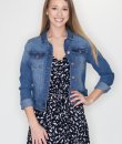 Distressed Denim Jacket by Love Tree