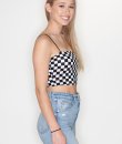 Checkered Crop Top by Bear Dance