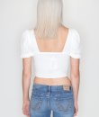 Puff Sleeve Crop Top by Urban Daizy