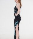 Tie Dye Side Slit Maxi Dress by Bear Dance