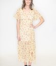 Floral Ruched Dress by Timing