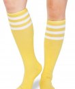 Striped Yellow Knee High Socks by Sock Smile